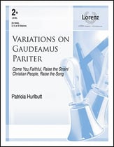 Variations on Gaudeamus Pariter Handbell sheet music cover